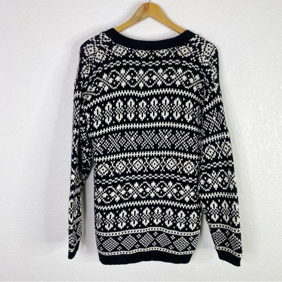 Vintage Gap Black & White Knit Cardigan Sweater - Picture 9 of 9